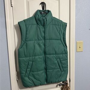 Green Puffer Vest